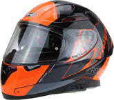 ViPER RS-V95 Full Face Motorcycle Helmet - Rogue Black/Orange